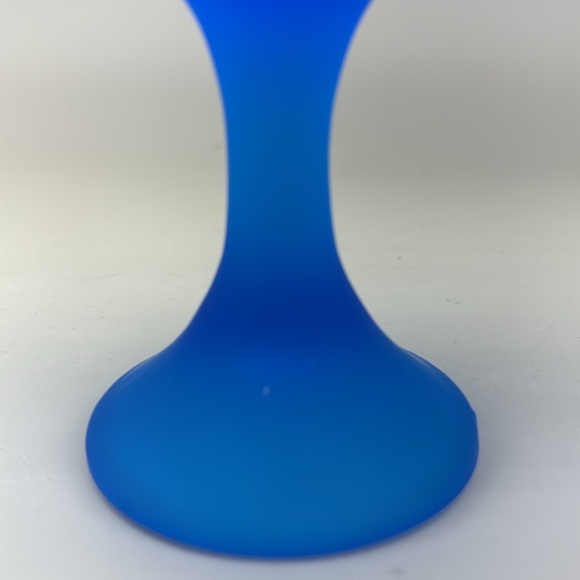 Vintage Westmoreland Cobalt Blue 
Fairy Lamp Base CandleHolder - Picture 4 of 10